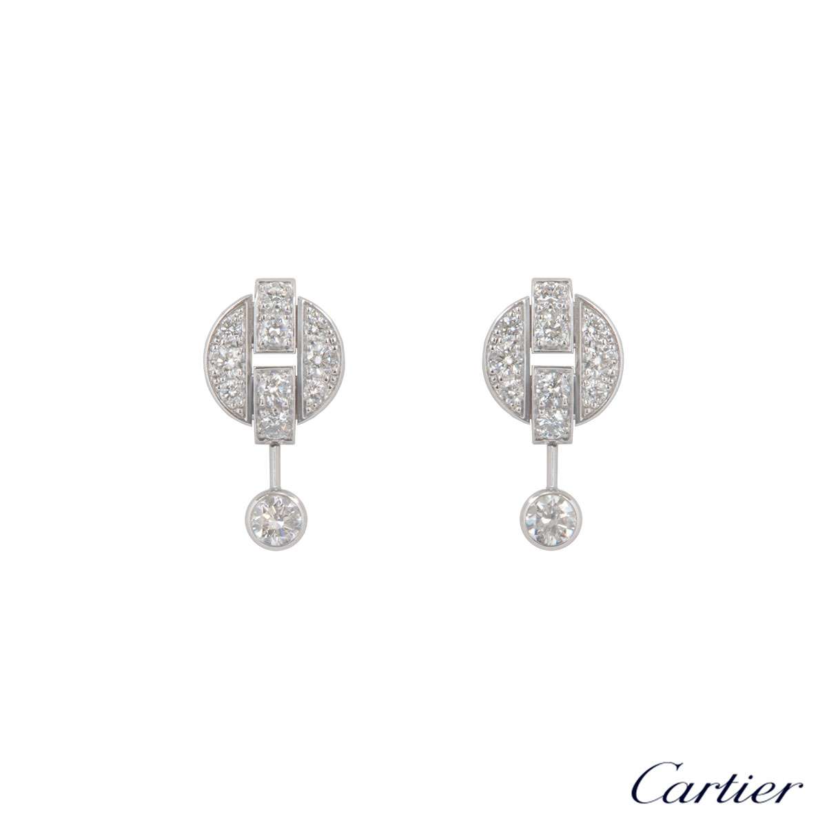 cartier himalia diamond earrings